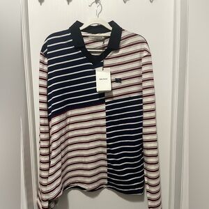 New With Tag Wales Bonner striped panelled Polo shirt Size S